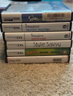 Nintendo DS Game Lot w/ Style Savvy, Sims 2 & More – 6 Games Complete