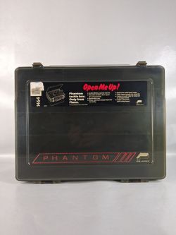 Plano Phantom 3 Side By Side Double Sided Fishing Tackle Box Model 1464 Excellent Shape