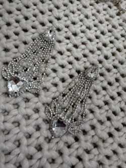 Rhinestoned Earrings