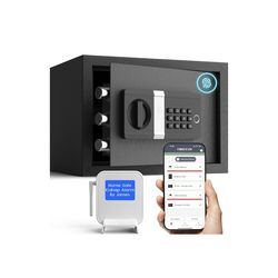 FORFEND Smart Fingerprint Safes | WiFi Safe Box App Unlock/Alarm | Voice Command, Kidnap SOS Alarm, Tamper Proof, Frozen Mode | Biometric Caja Fuerte