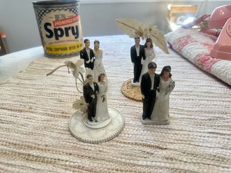 Vintage Cake toppers lot of 4