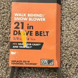 PowerCare 21" 1010 327 678 Mower Snow Blower Drive Belt Cub Cadet Troy-Bilt 