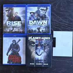 Planet Of The Apes Prequel Trilogy Blu-ray 
