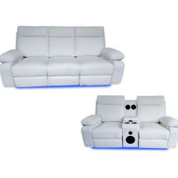 Brand New Power Reclining Sofa and Loveseat / Sofa y Loveseat Reclinables Eléctricos Nuevos a Estrenar....delivery 🚚 
