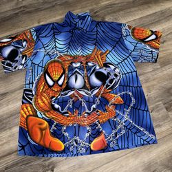 2000s Y2K Vintage Spiderman Shirt