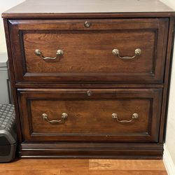 Wood File Cabinet