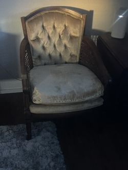 Vintage Barrel Back Ratten Chair