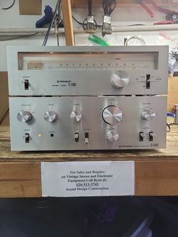 Vintage Pioneer SA-6500 II Amplifier & TX-5500 II Tuner