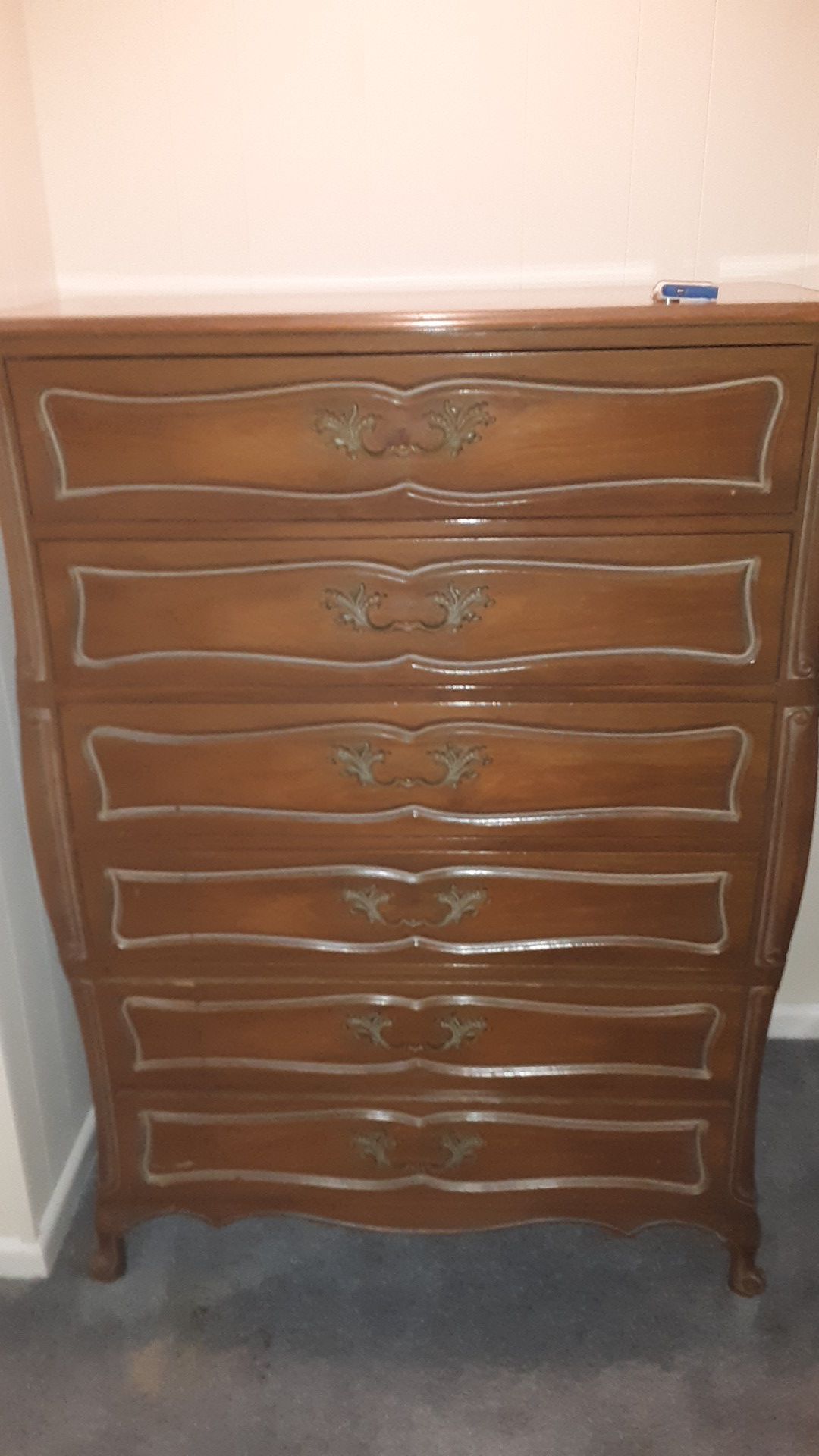 6 draw high antique quality dresser