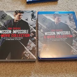Mission: Impossible. 6 Movie collection. Blu-ray +digital Brand New