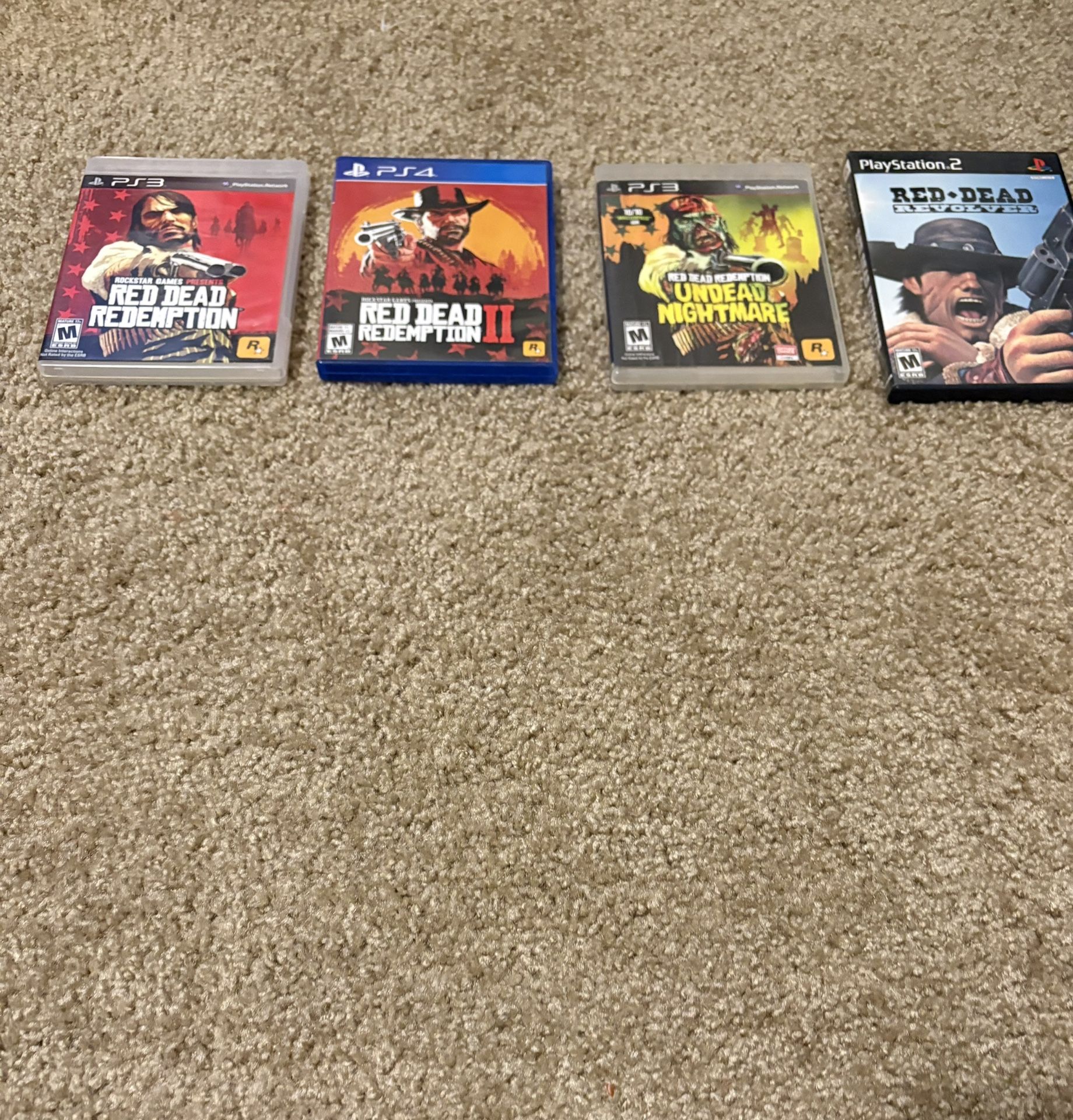 Ps2/ps3/ps4 Red Dead Games 15 Each