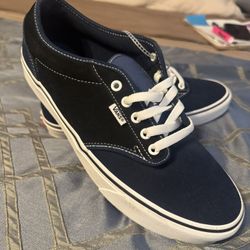 Vans Men's Atwood Retro Suede Dress Blues Black Skate shoes Size 11 NEW