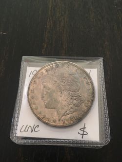 Silver Morgan coin