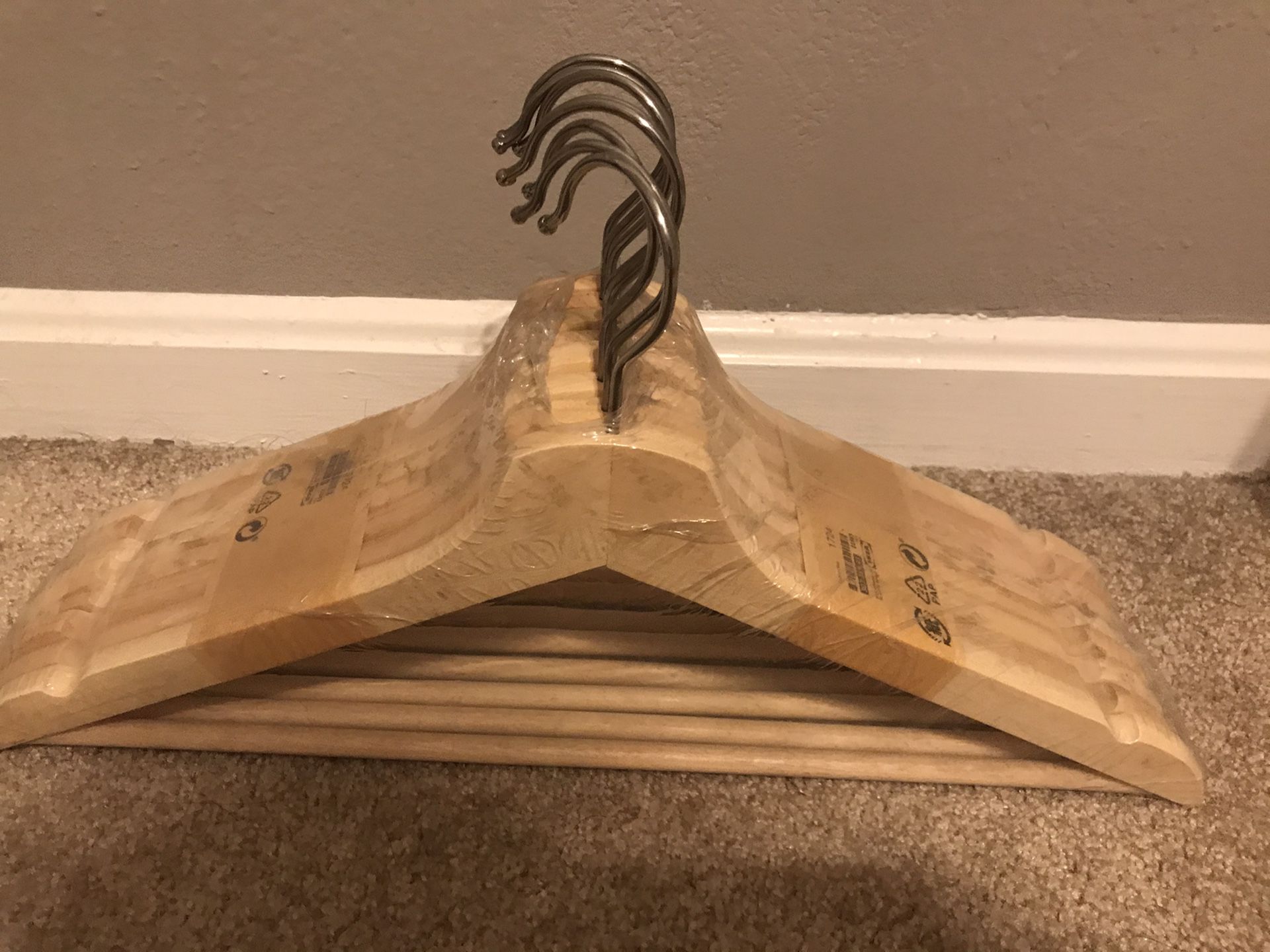 Wooden hangers from IKEA brand new -8
