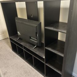 Tv Stand with Cubicle Inserter