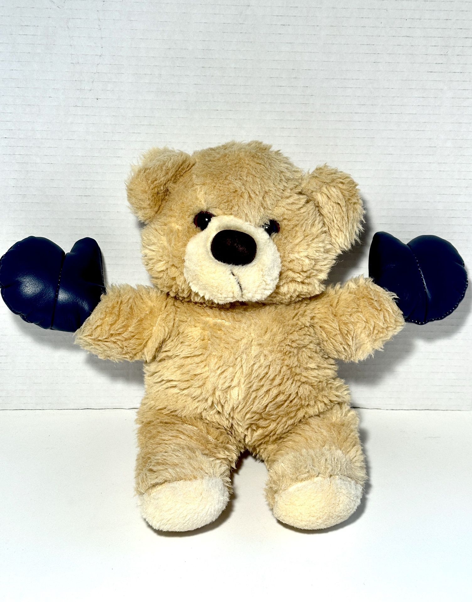 Vintage Fairview Industrial Corp. Teddy Bear With Blue Boxing Gloves Stuffed Plush
