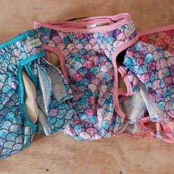 Mermaid Reusable Potty training  skirts for Dogs. Size XL