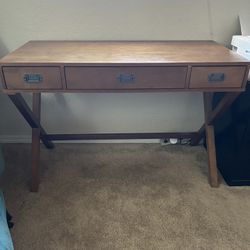 Wooden Desk With Free Chair 