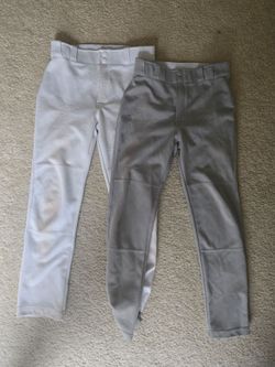 2 pair Baseball pants (used) Youth Large