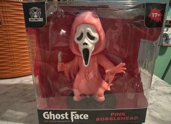 Pink ghost face