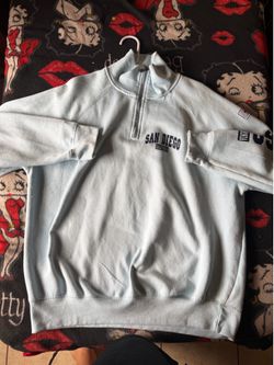 Shark-tee baby blue San Diego quarter zip