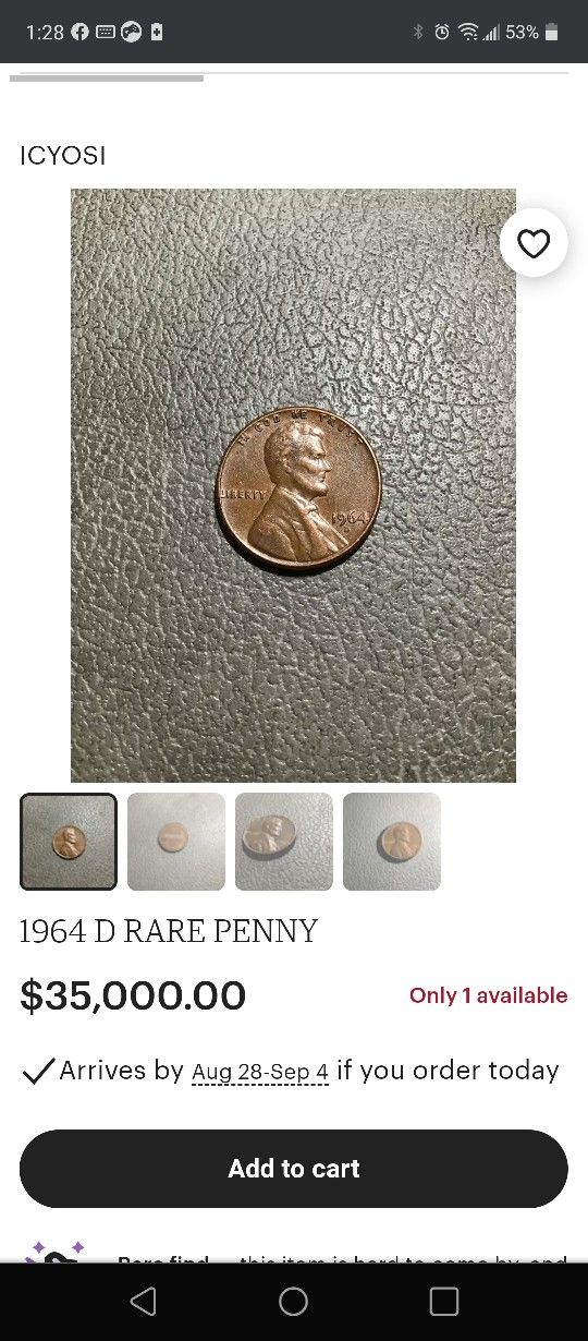 Lincoln Penny 1964 D