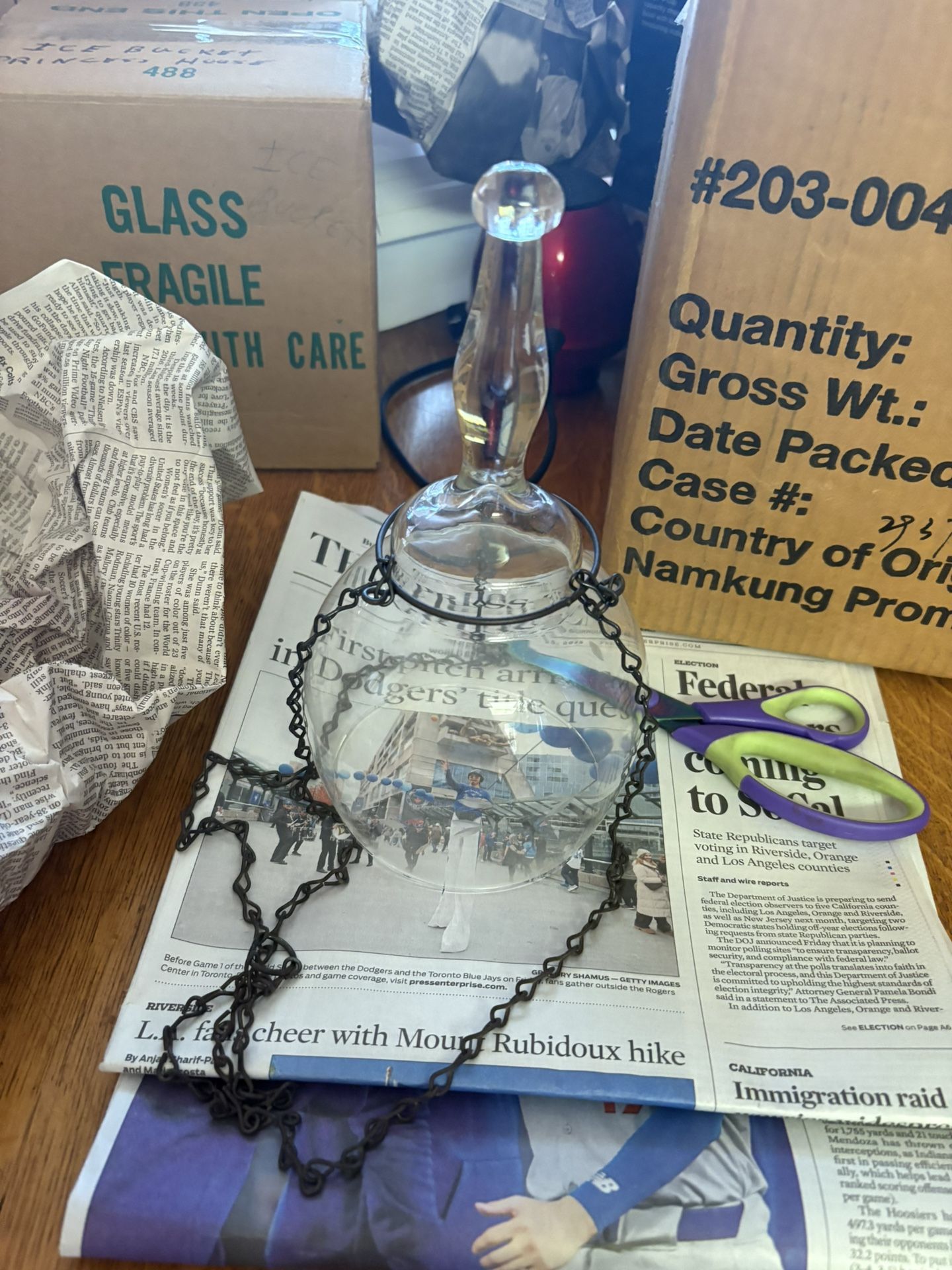 Princess House Hanging Candle Holder 