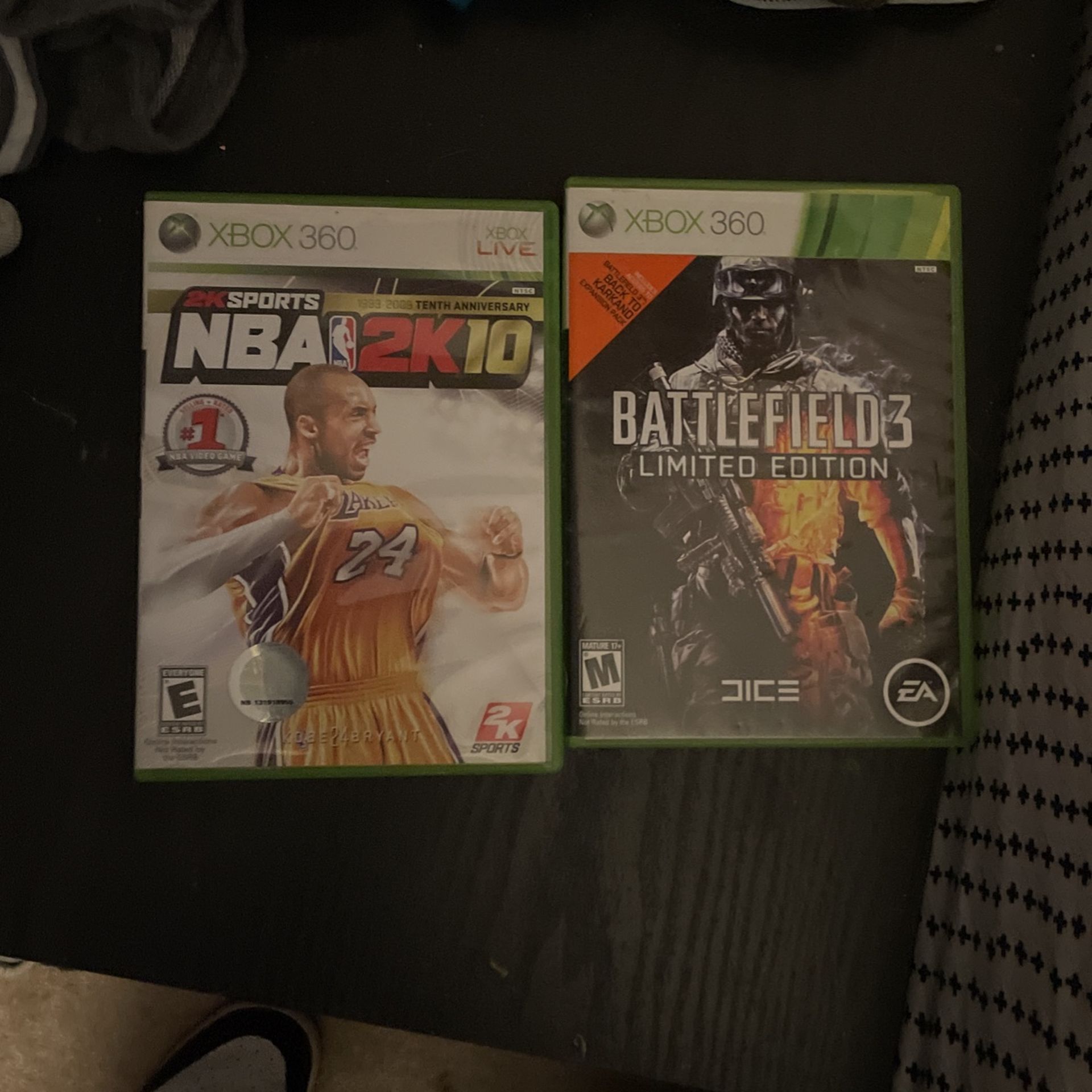 NBA 2k10 And Battlefield 3 Xbox 360