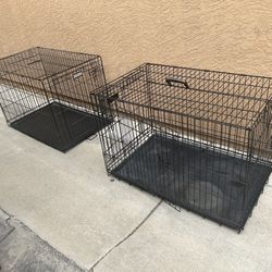 2 Large Dog Crates