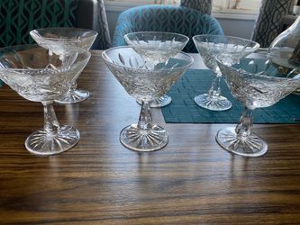 Vintage Lismore Champagne Coupe - Made in Ireland - Signed - 6 ct