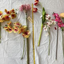 Artificial Orchid, Roses, Tulips Flowers, Flores DIY, Home Decor