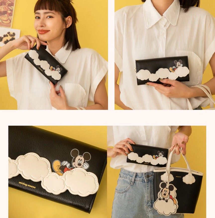 Disney Series Leather Long Wallet