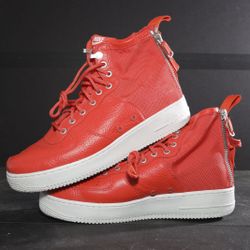 Nike SF Air Force One AF1 Mid Team Orange (917753 800) Size 10