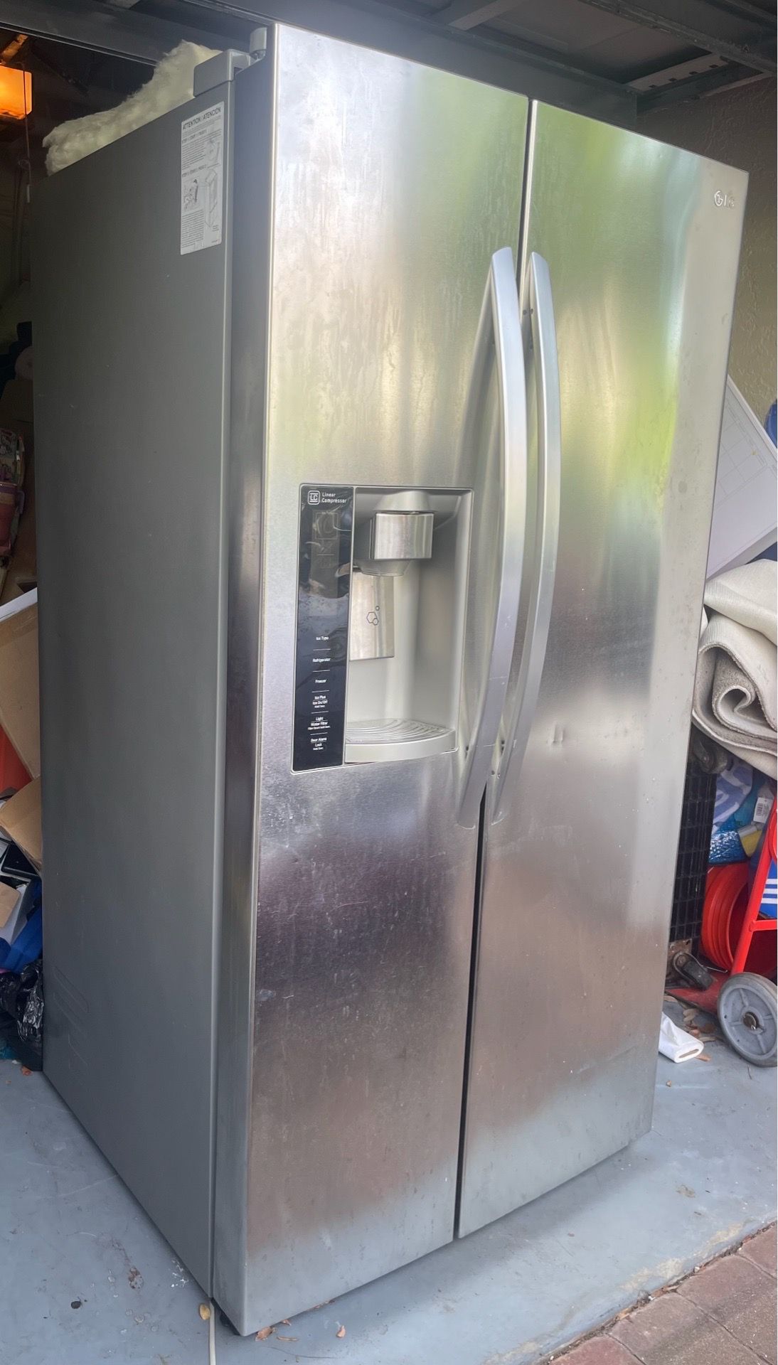 LG Fridge & freezer Stainless Steel with ice maker