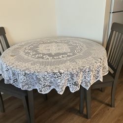 Round Wood Table 