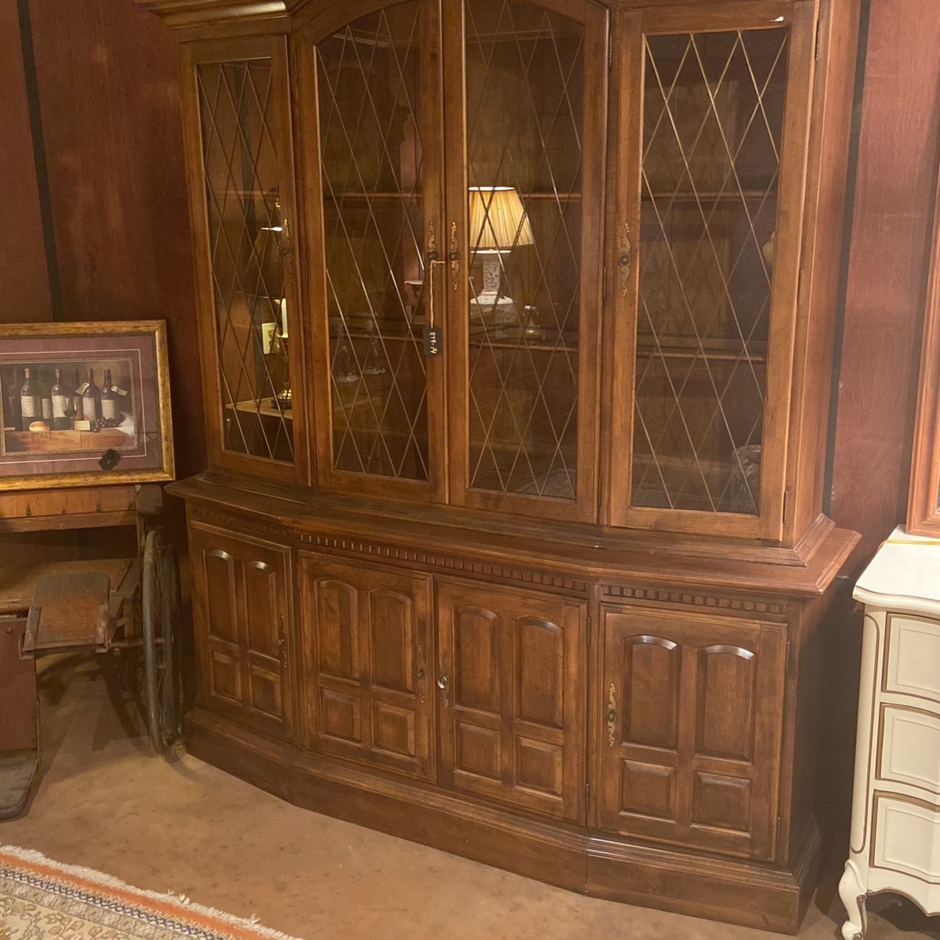 Hutch With Glass Doors