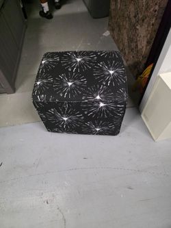 Cute Black and White Ottomans $90