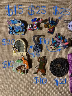 Disney Collectible Enamel Pins Lot
