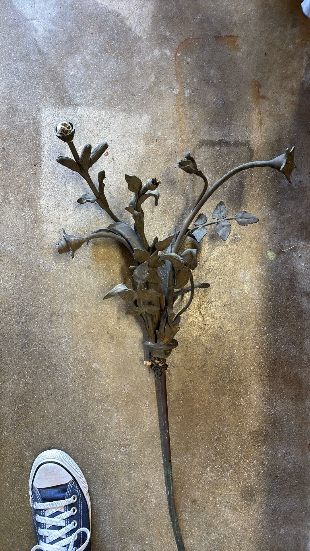 Pre-1900 parts for vintage lighting fixture
