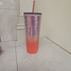 Orange Into Pearl Starbucks Venti Cup