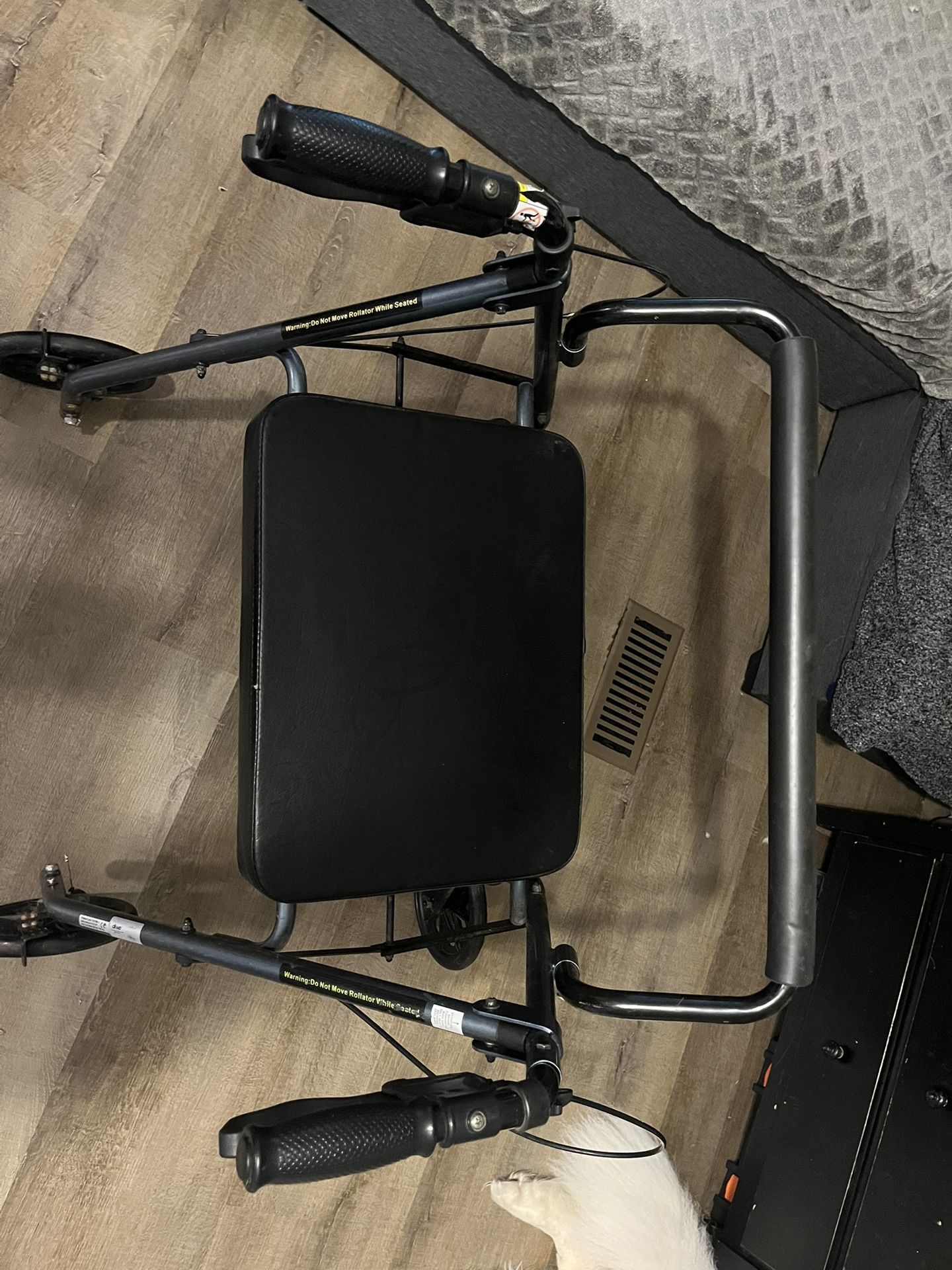 Walker With Seat And Back Support