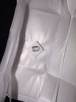 Loose Emerald Cut Clear Gemstone
