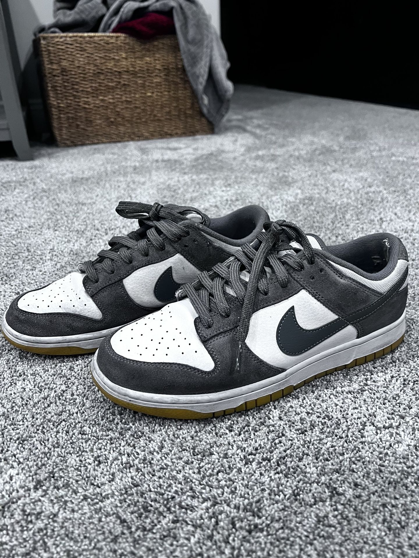 Nike Grey Gum Dunk Low