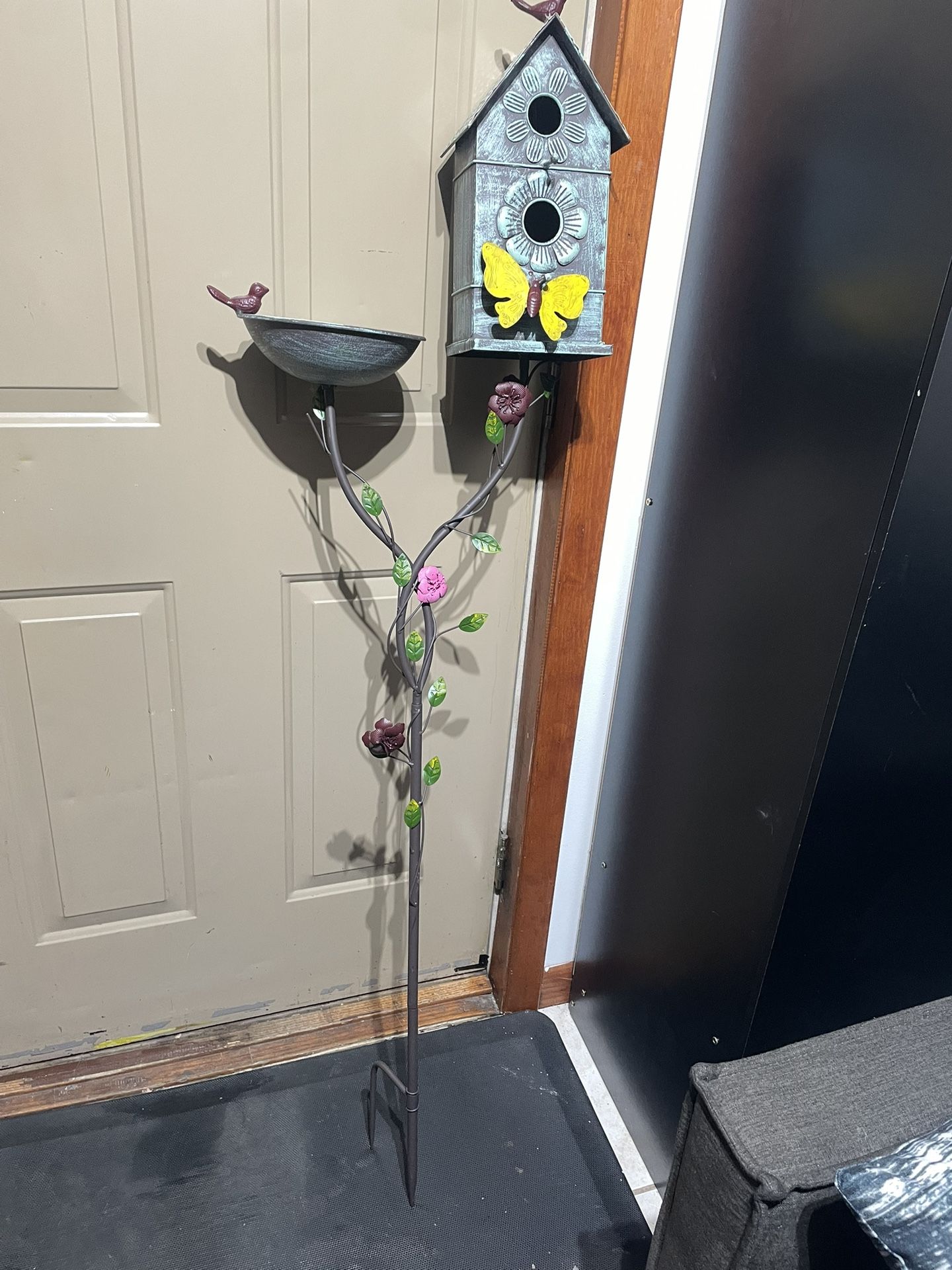 Bird House And Bath