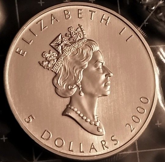 Canadian Maple Leafs 1 Ounce .9999 Silver Coin