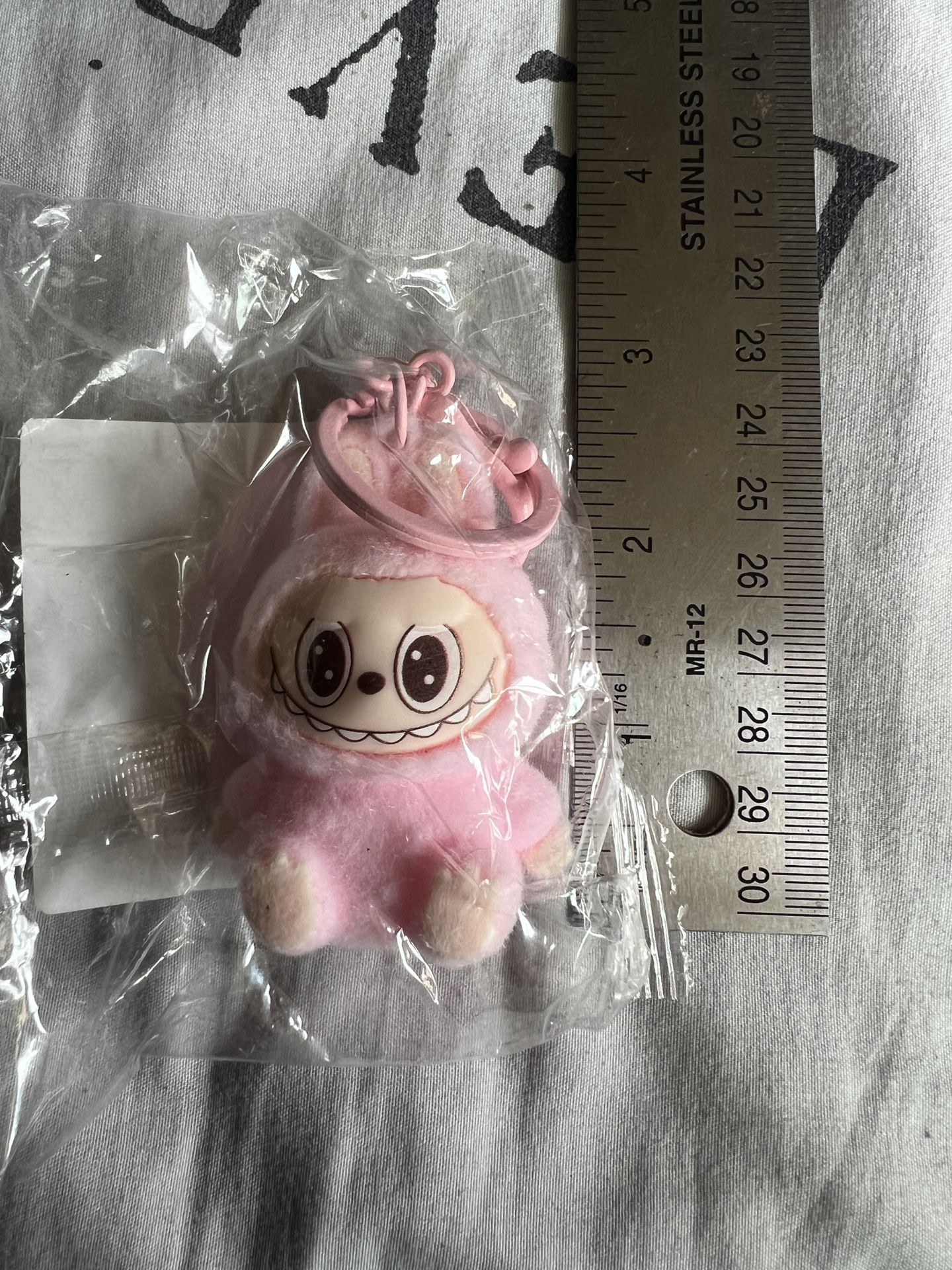 Two Inch Labubu Keychain - Pink