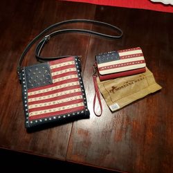 Montana West American Pride Concealed Carry Purse And Wallet Wristlet