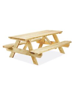 Wooden Outdoor Picnic Table with Benches