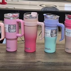 BRAND NEW 
Splash Stainless Steel Double Wall Insulated Travel Mug 40 oz - Multi Colors
