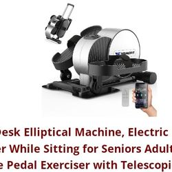 Under Desk Elliptical Machine, Electric Leg Exerciser While